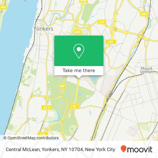 Mapa de Central McLean, Yonkers, NY 10704