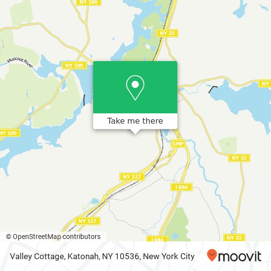 Mapa de Valley Cottage, Katonah, NY 10536