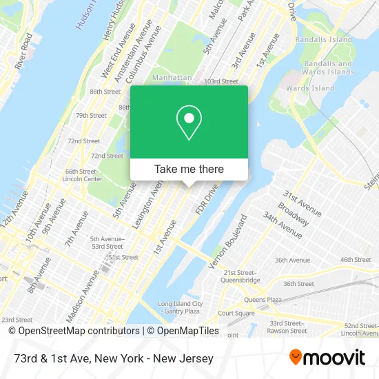73rd & 1st Ave map