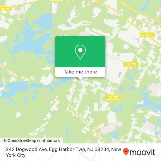 242 Dogwood Ave, Egg Harbor Twp, NJ 08234 map