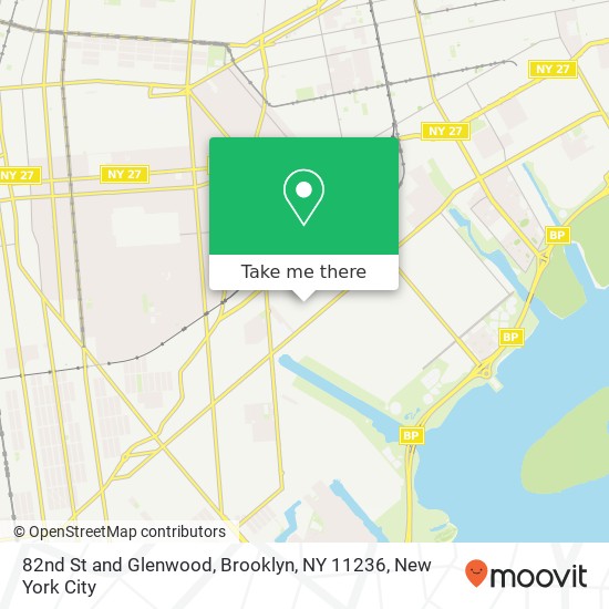 Mapa de 82nd St and Glenwood, Brooklyn, NY 11236