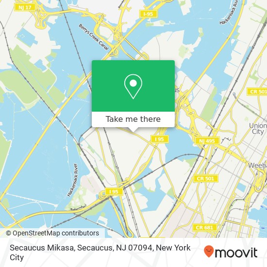 Secaucus Mikasa, Secaucus, NJ 07094 map