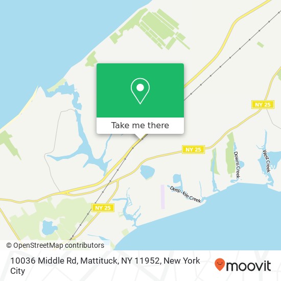 Mapa de 10036 Middle Rd, Mattituck, NY 11952