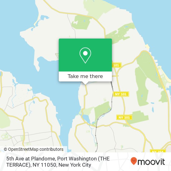 Mapa de 5th Ave at Plandome, Port Washington (THE TERRACE), NY 11050