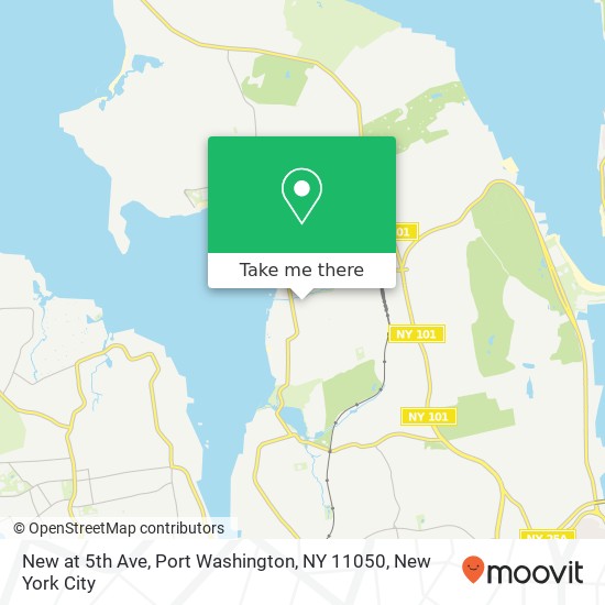 Mapa de New at 5th Ave, Port Washington, NY 11050