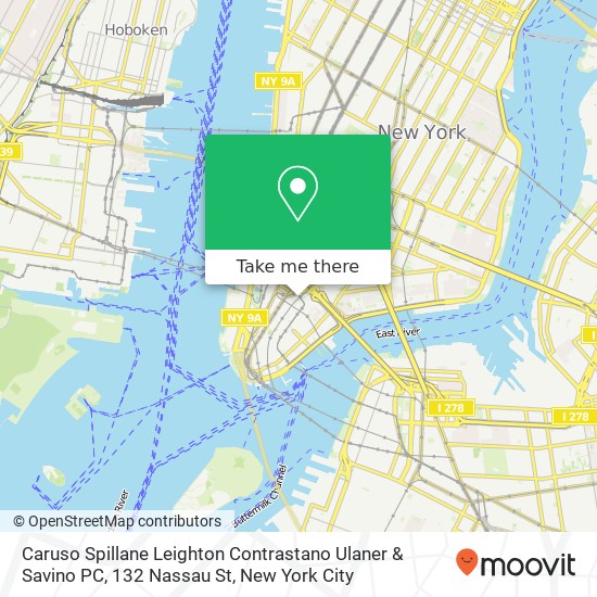 Mapa de Caruso Spillane Leighton Contrastano Ulaner & Savino PC, 132 Nassau St