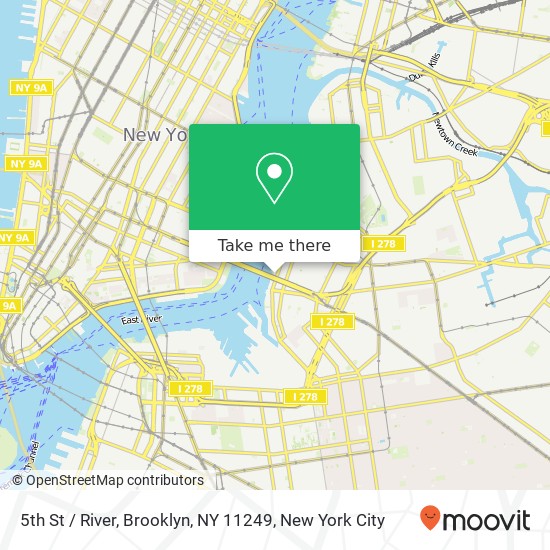 Mapa de 5th St / River, Brooklyn, NY 11249