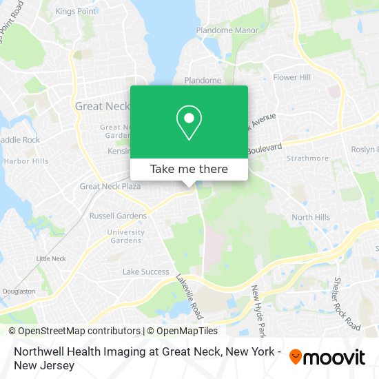 Mapa de Northwell Health Imaging at Great Neck