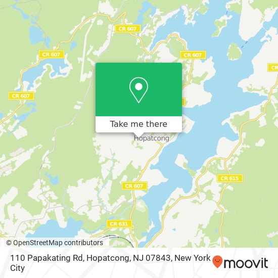 110 Papakating Rd, Hopatcong, NJ 07843 map