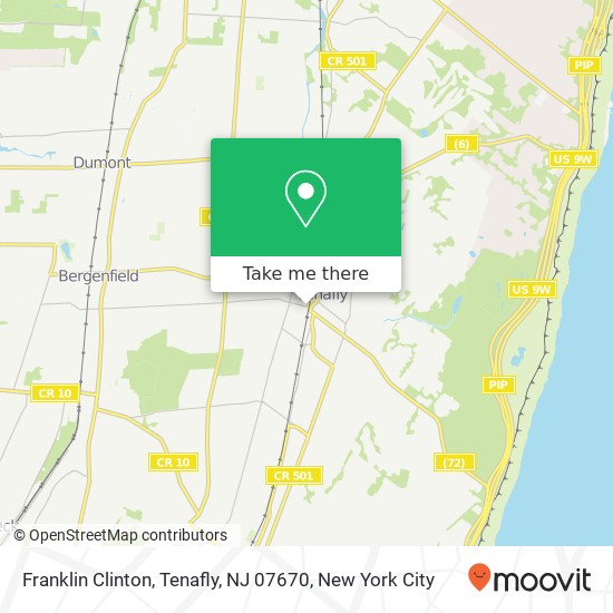 Franklin Clinton, Tenafly, NJ 07670 map