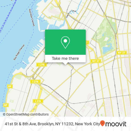 41st St & 8th Ave, Brooklyn, NY 11232 map