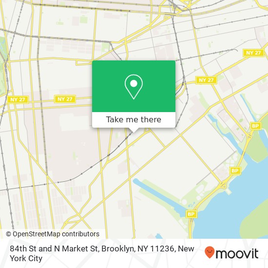 Mapa de 84th St and N Market St, Brooklyn, NY 11236