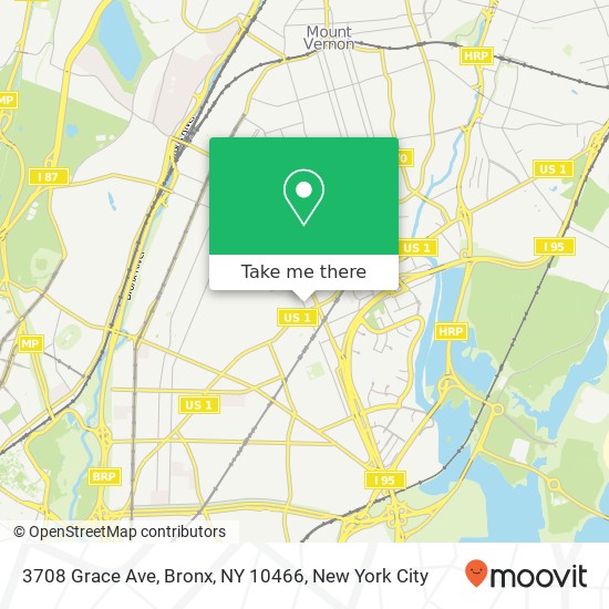 3708 Grace Ave, Bronx, NY 10466 map