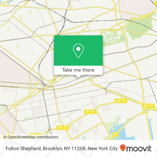 Mapa de Fulton Shepherd, Brooklyn, NY 11208