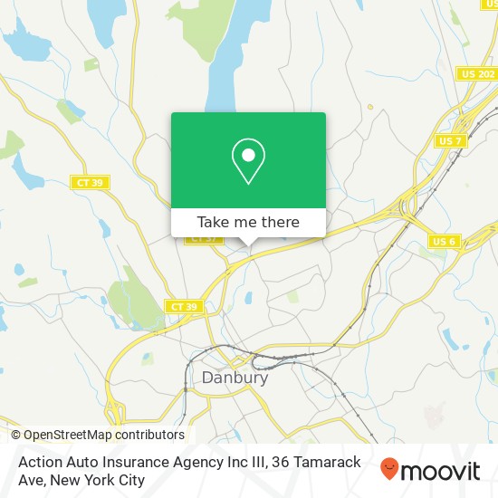 Mapa de Action Auto Insurance Agency Inc III, 36 Tamarack Ave