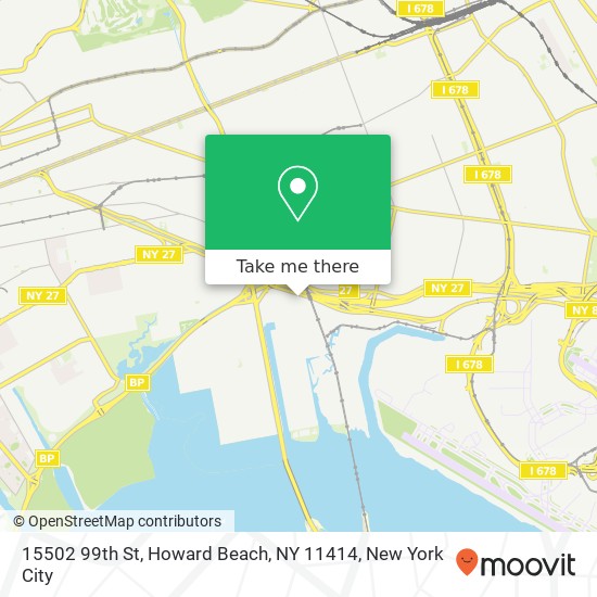 Mapa de 15502 99th St, Howard Beach, NY 11414