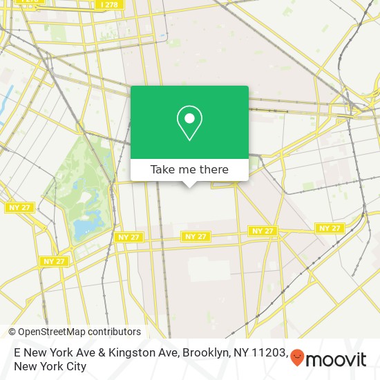 E New York Ave & Kingston Ave, Brooklyn, NY 11203 map