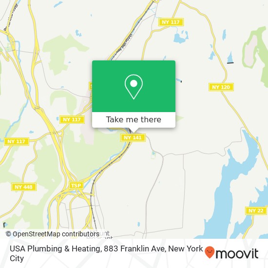 USA Plumbing & Heating, 883 Franklin Ave map