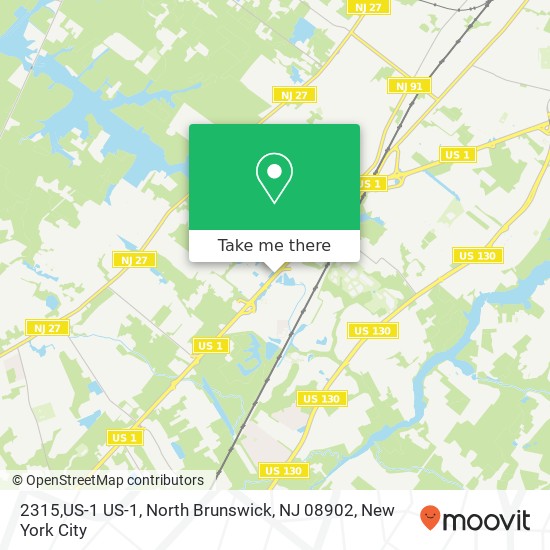 Mapa de 2315,US-1 US-1, North Brunswick, NJ 08902