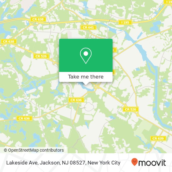 Lakeside Ave, Jackson, NJ 08527 map