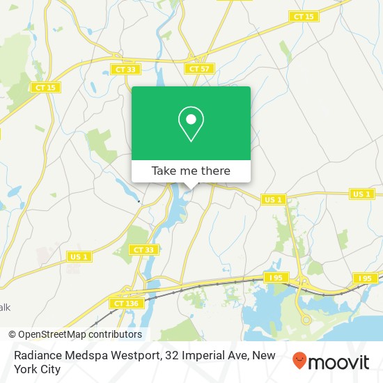 Mapa de Radiance Medspa Westport, 32 Imperial Ave