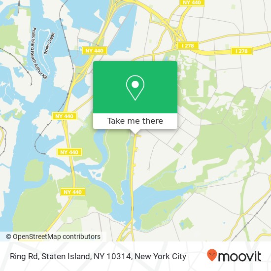 Mapa de Ring Rd, Staten Island, NY 10314