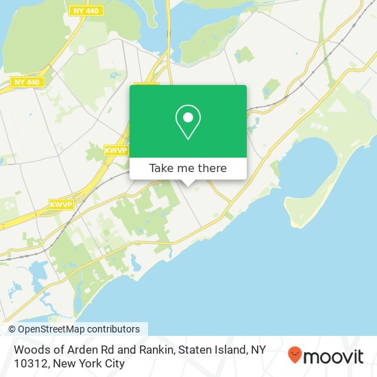 Woods of Arden Rd and Rankin, Staten Island, NY 10312 map