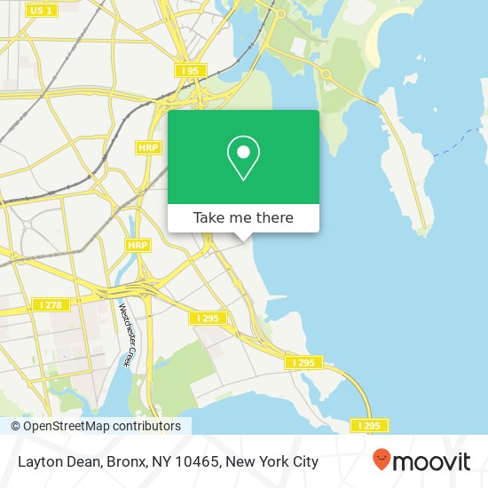 Mapa de Layton Dean, Bronx, NY 10465