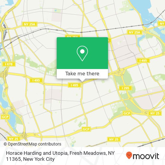 Mapa de Horace Harding and Utopia, Fresh Meadows, NY 11365