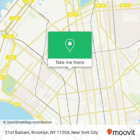 21st Balsam, Brooklyn, NY 11204 map