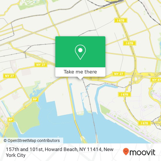 157th and 101st, Howard Beach, NY 11414 map