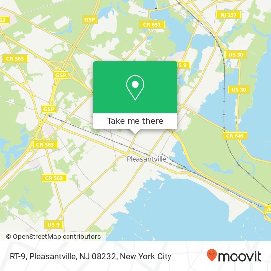 Mapa de RT-9, Pleasantville, NJ 08232