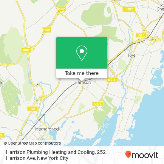 Mapa de Harrison Plumbing Heating and Cooling, 252 Harrison Ave