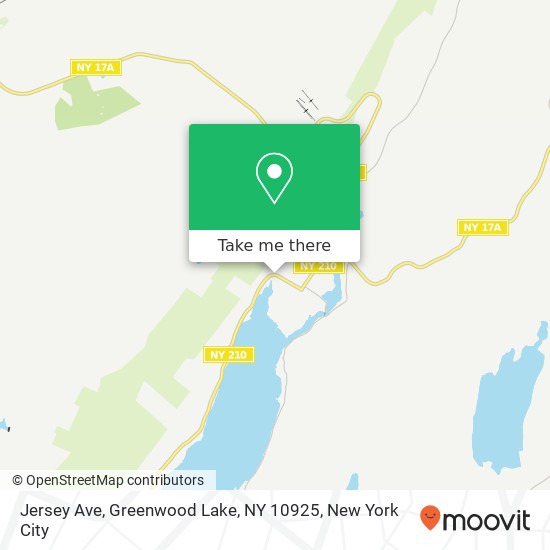 Jersey Ave, Greenwood Lake, NY 10925 map