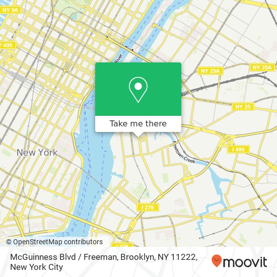 McGuinness Blvd / Freeman, Brooklyn, NY 11222 map