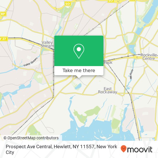 Prospect Ave Central, Hewlett, NY 11557 map