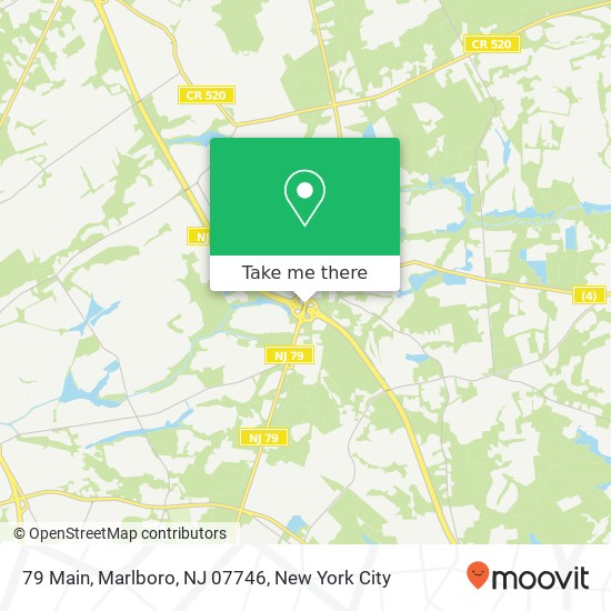 Mapa de 79 Main, Marlboro, NJ 07746