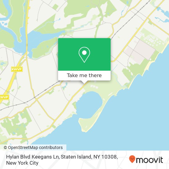 Mapa de Hylan Blvd Keegans Ln, Staten Island, NY 10308