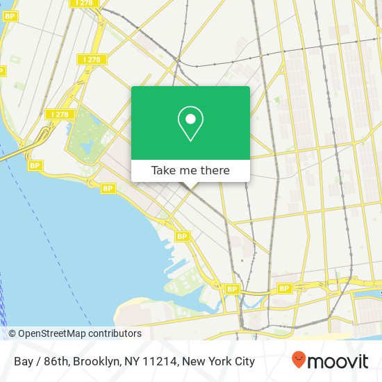 Mapa de Bay / 86th, Brooklyn, NY 11214