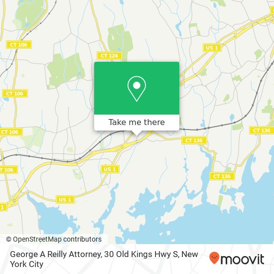 Mapa de George A Reilly Attorney, 30 Old Kings Hwy S