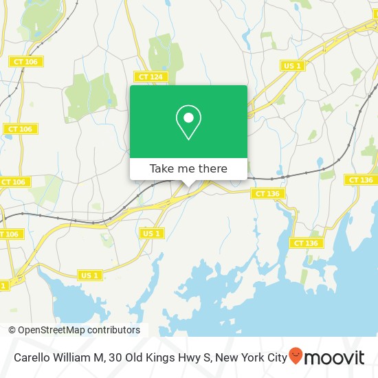 Mapa de Carello William M, 30 Old Kings Hwy S