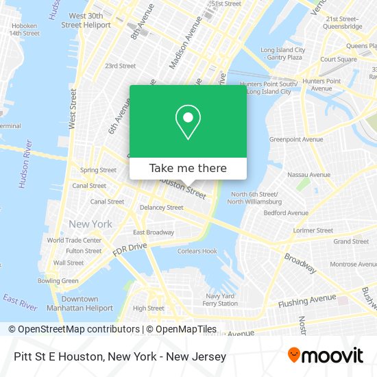 Pitt St E Houston map