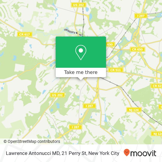 Mapa de Lawrence Antonucci MD, 21 Perry St