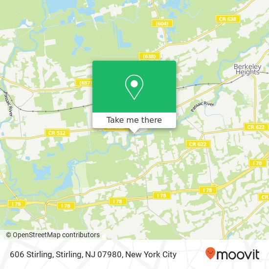 606 Stirling, Stirling, NJ 07980 map