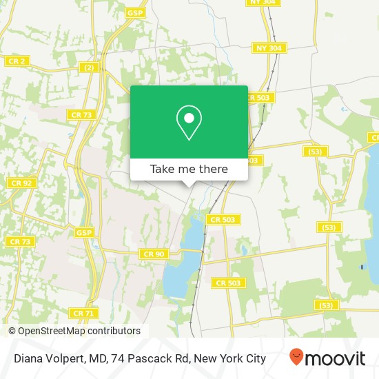 Diana Volpert, MD, 74 Pascack Rd map