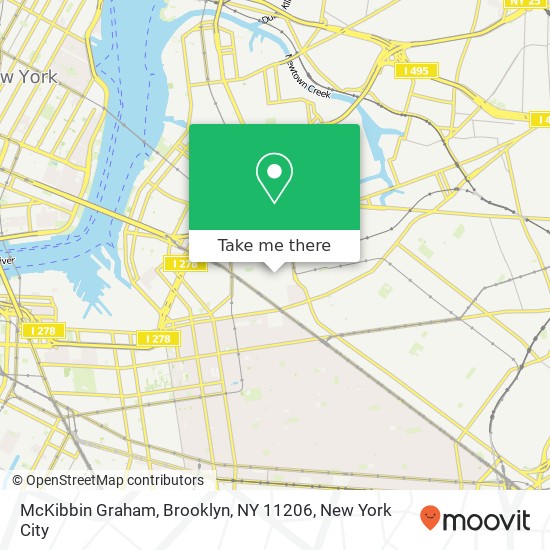 Mapa de McKibbin Graham, Brooklyn, NY 11206