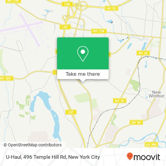 U-Haul, 496 Temple Hill Rd map