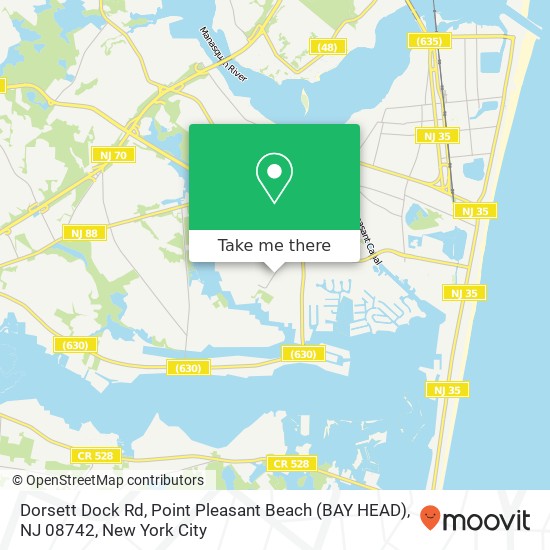 Dorsett Dock Rd, Point Pleasant Beach (BAY HEAD), NJ 08742 map
