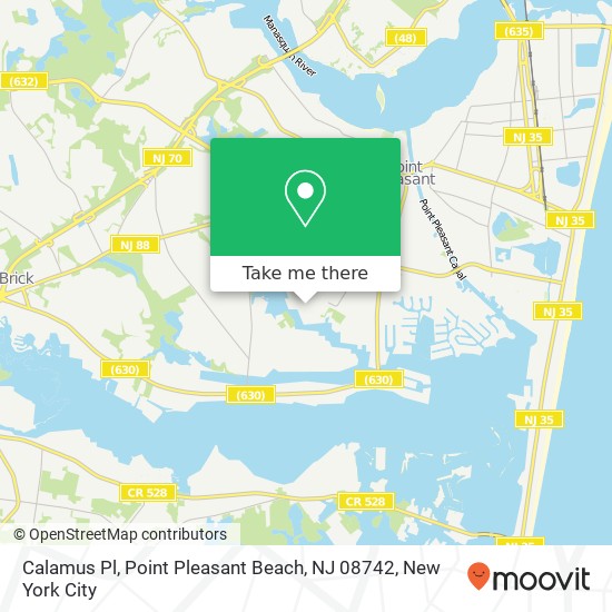 Calamus Pl, Point Pleasant Beach, NJ 08742 map