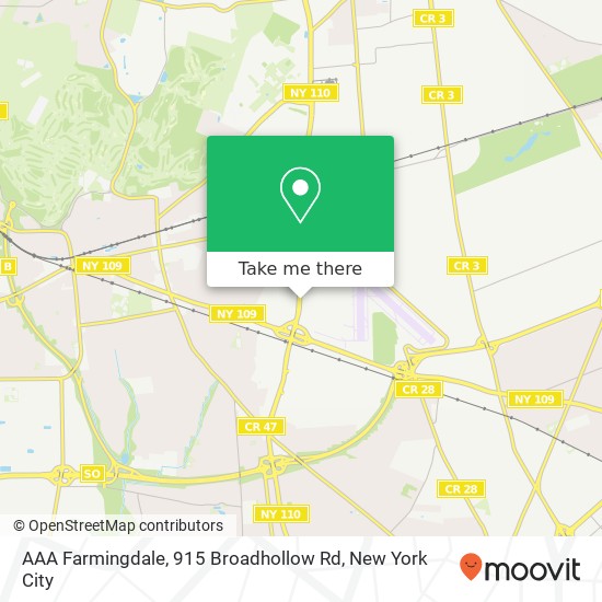 AAA Farmingdale, 915 Broadhollow Rd map